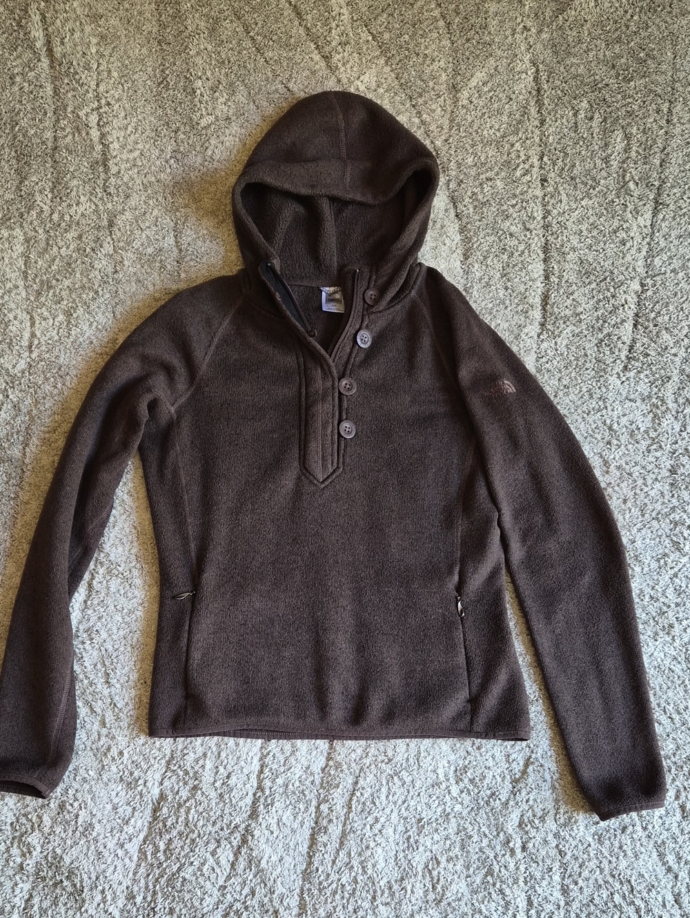 The North Face Brown Hooded Pullover Jacket Size M Women's